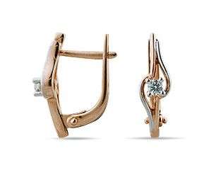 Серьги с бриллиантами A-50130100628-F