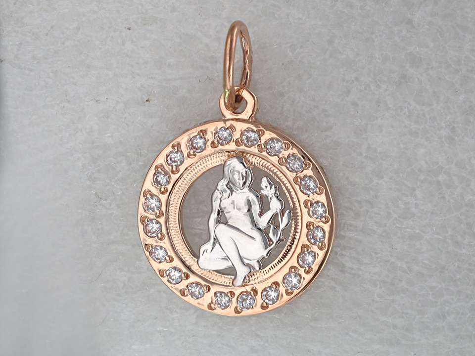 Подвеска с Фианитами 28-4Д111420-42