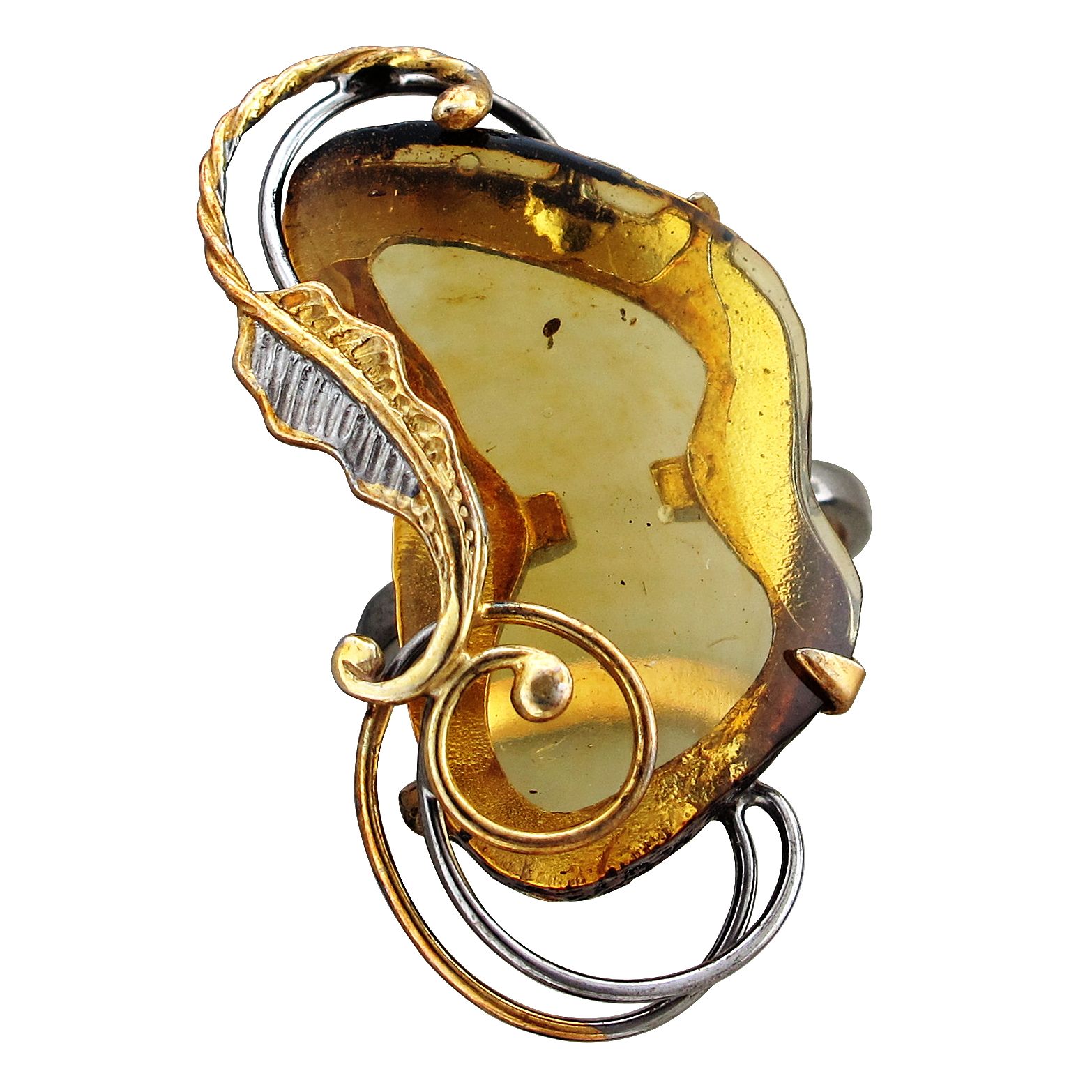 КОЛЬЦО 29-4К450021-3П-50 c Янтарем