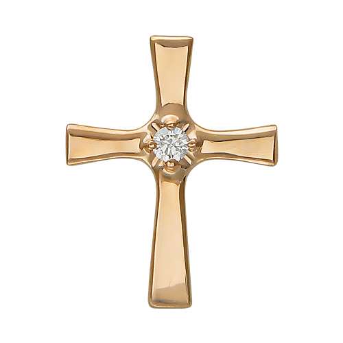 Подвеска с бриллиантами 30-10Р61016-C