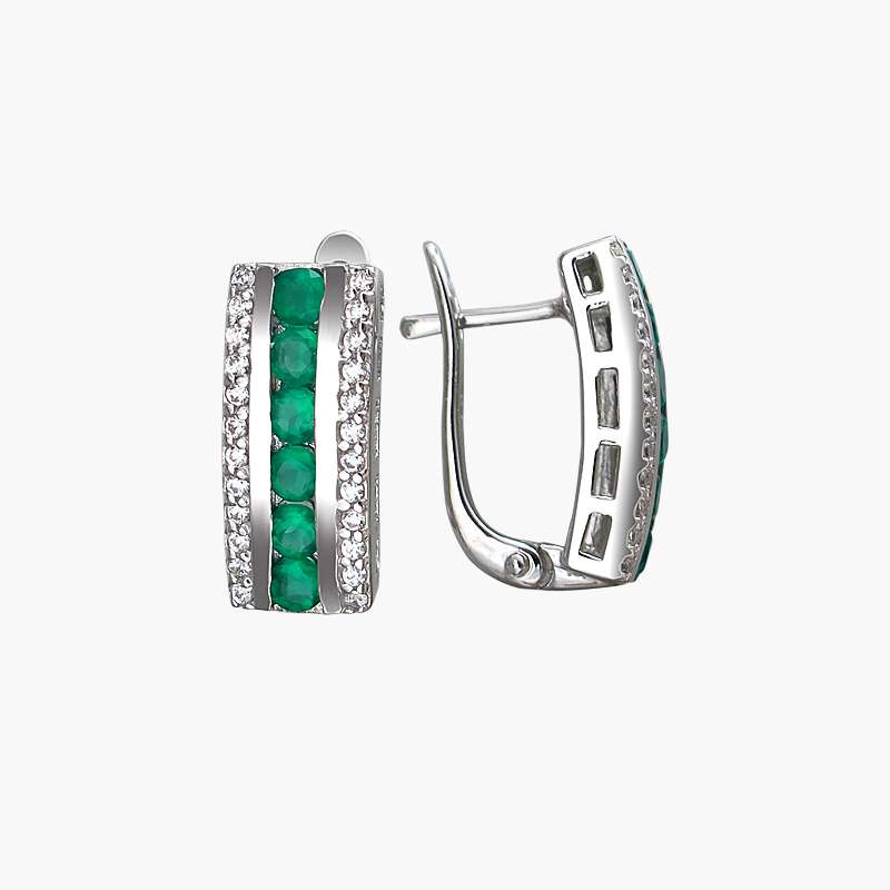 СЕРЬГИ 30-16С45227101-31 c Агатом