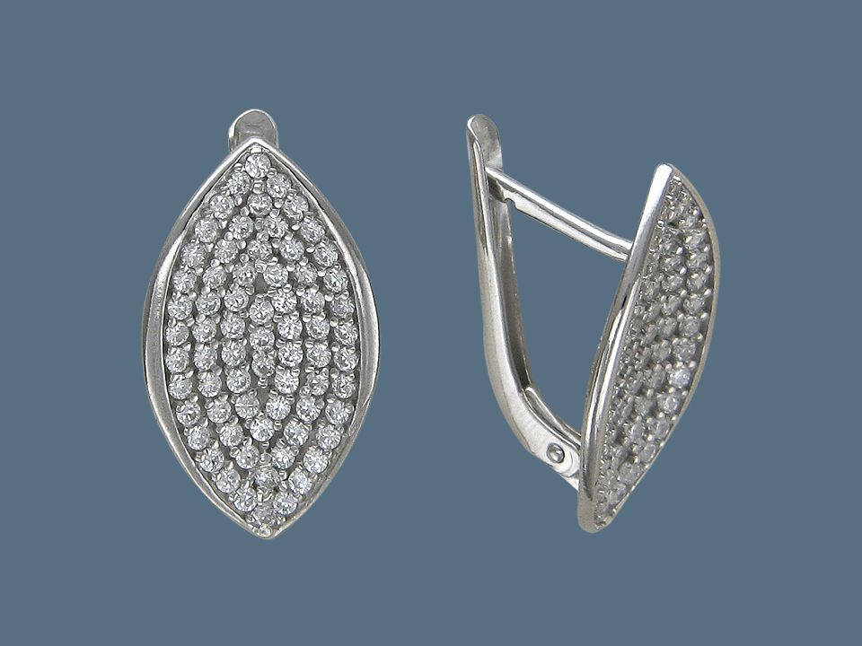 СЕРЬГИ 31-6С1512124-38 c Фианитом