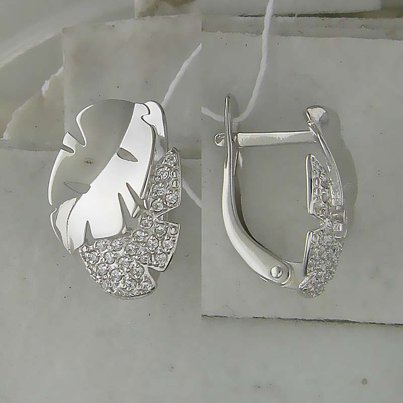 СЕРЬГИ 32-12С1512253-I c Фианитом