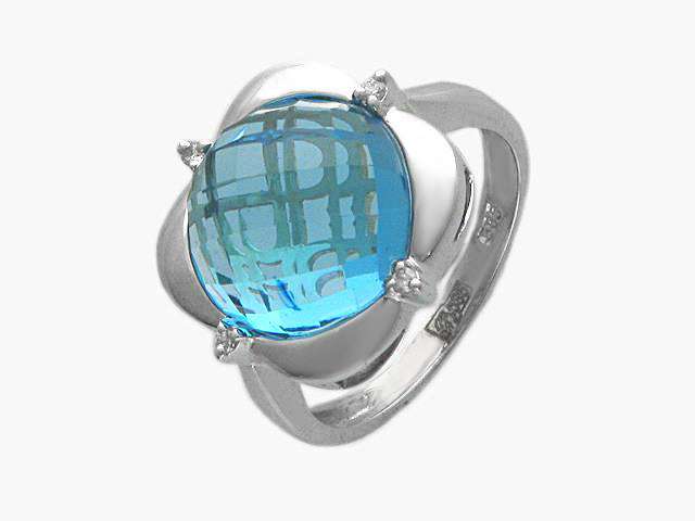 Кольцо с Топазом 39-7К62937-F