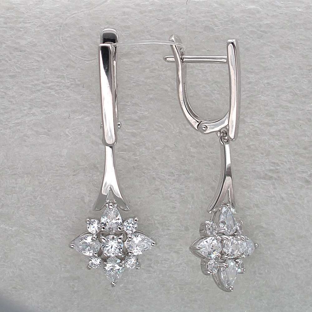 СЕРЬГИ 43-3С150294-I c Фианитом