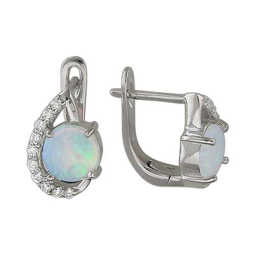 СЕРЬГИ 43-6С25623-E c Фианитом