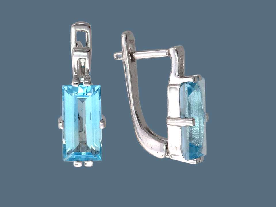 СЕРЬГИ 43-6С35365-B c Топазом