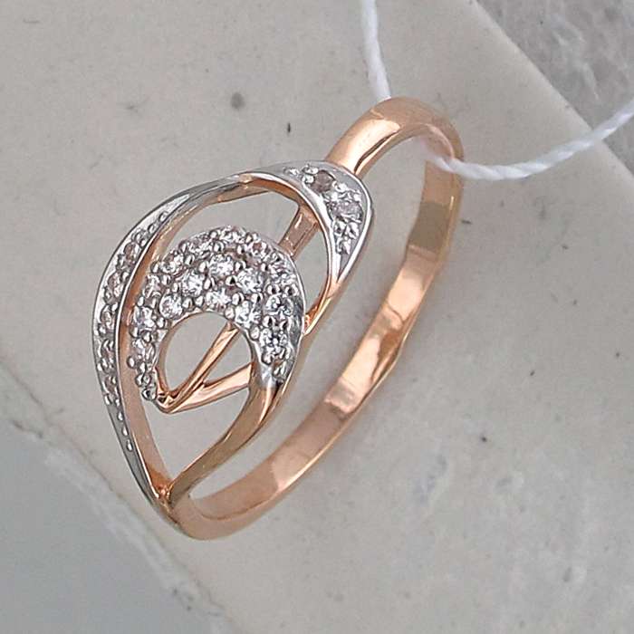 Кольцо с Фианитом 44-12К11094-D