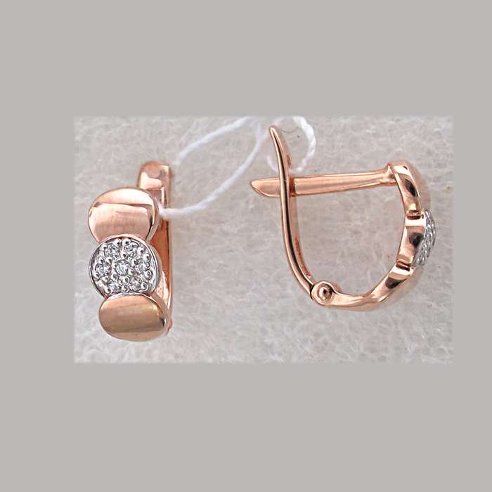 Серьги с Фианитом 44-12С11059-I