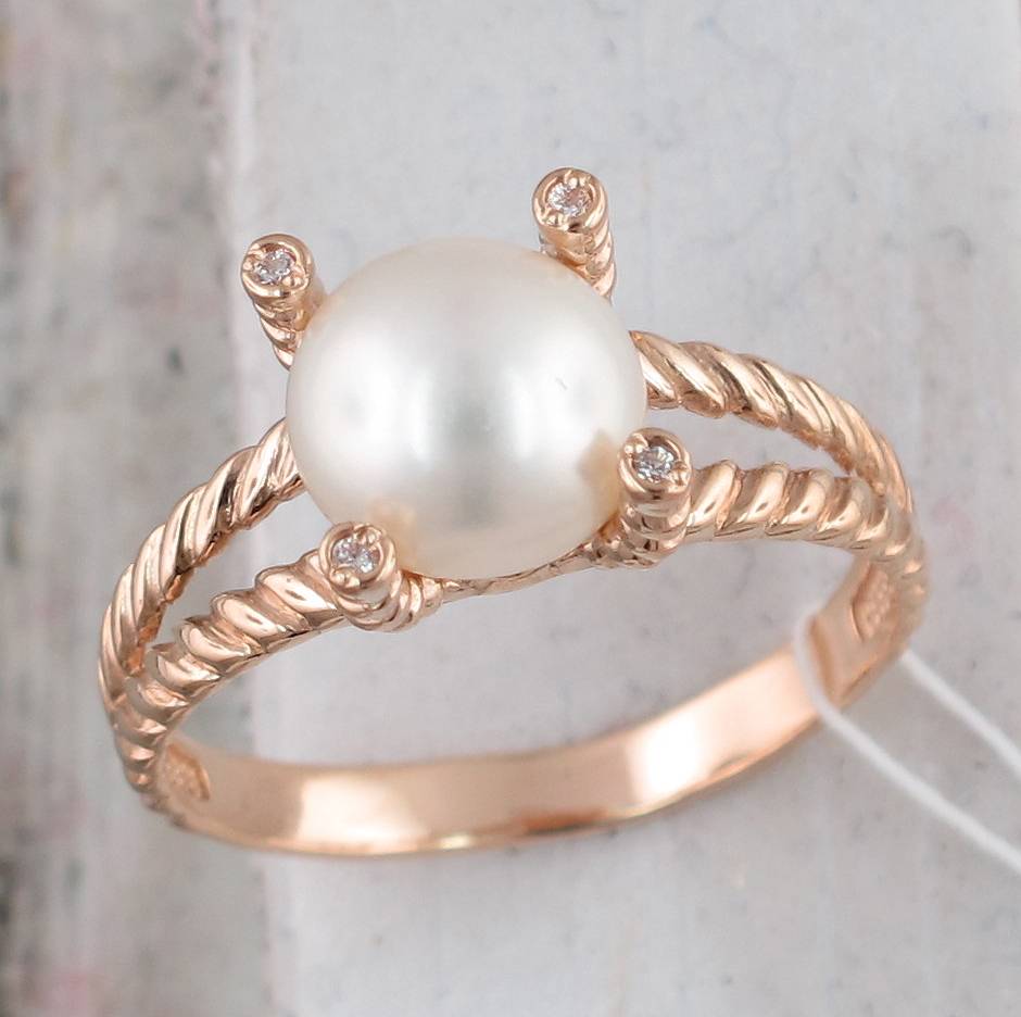 Кольцо с Жемчугом 44-20К31441A-A