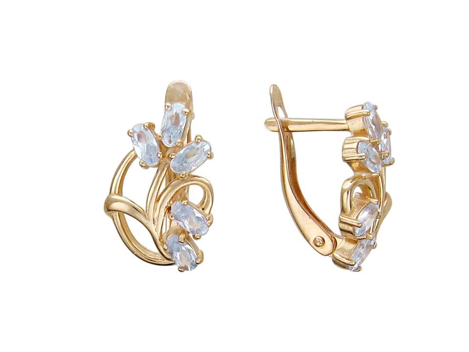 Серьги с Фианитом 44-3С21177-G