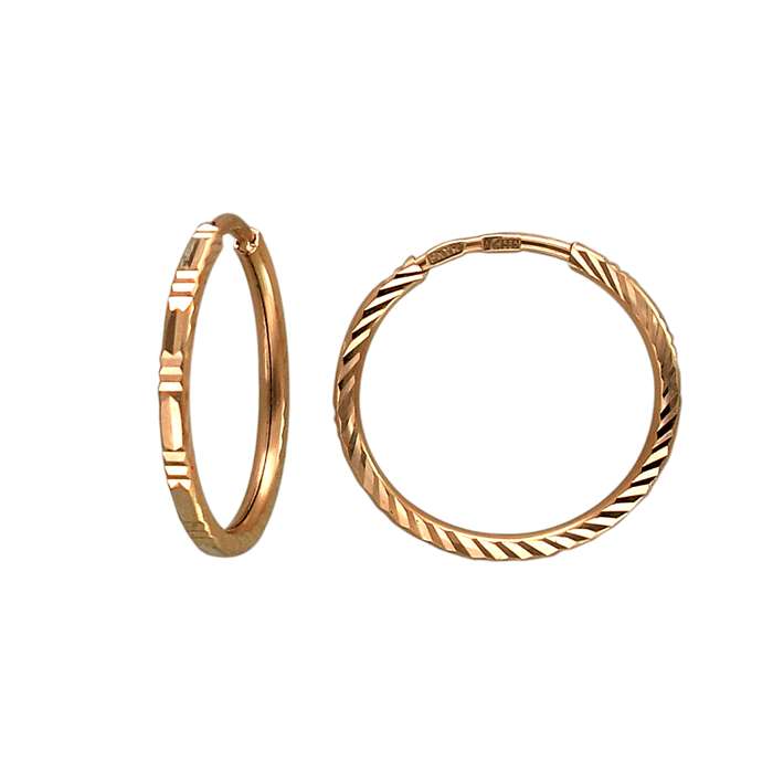 Серьги без вставок 45-1С7115401-E