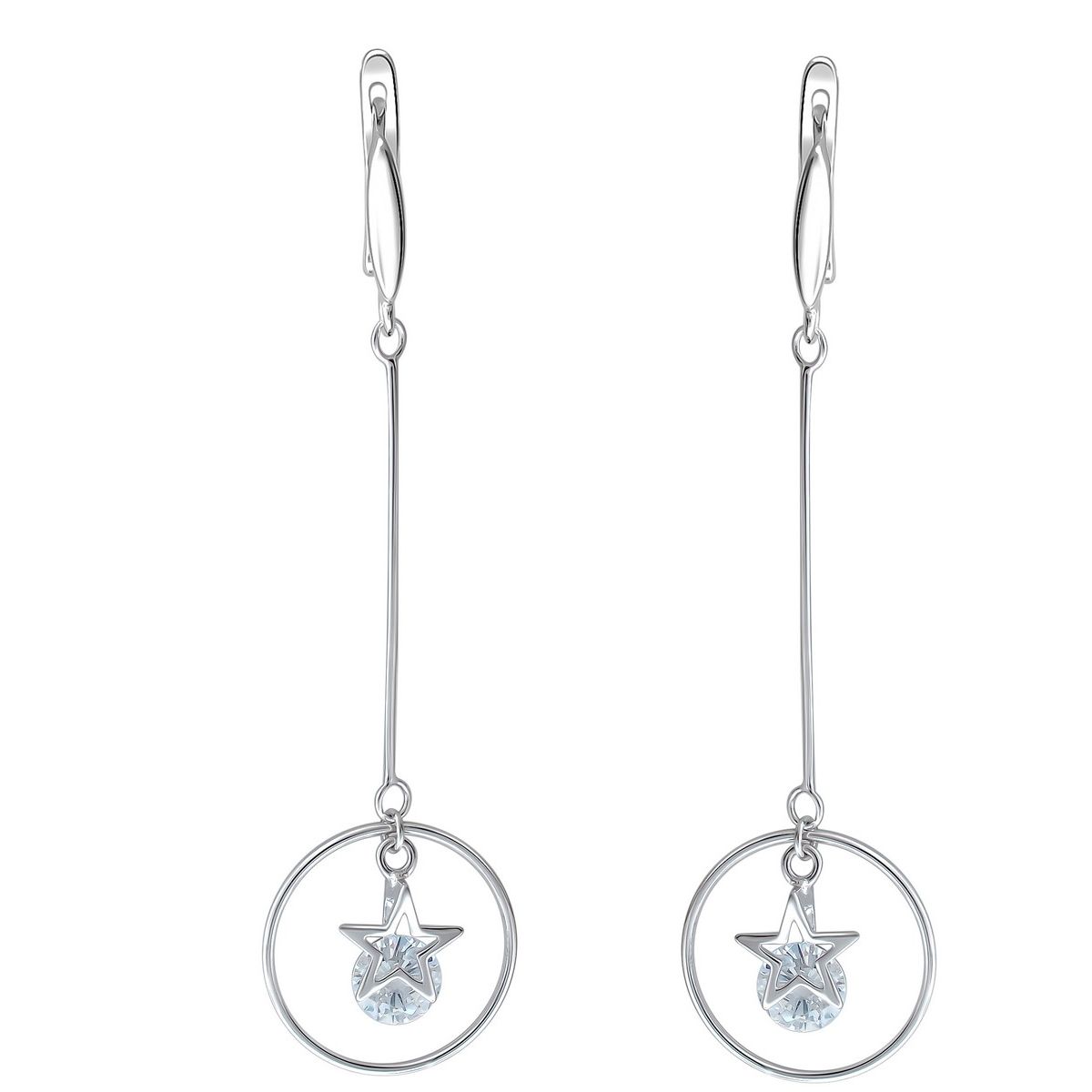 СЕРЬГИ 45-4С1502985-E c Цирконом