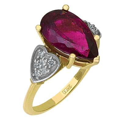 Кольцо с Турмалином 986