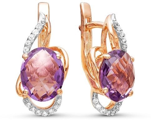 Серьги с аметистами 2260548