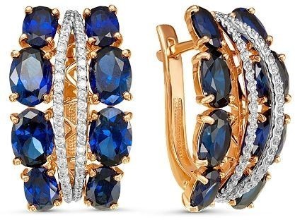 Серьги с сапфиром 2260886