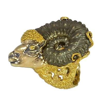 Кольцо с кварцем aОвенa