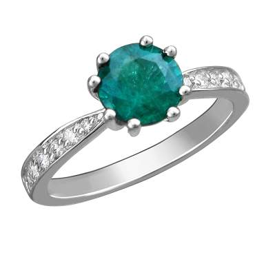 Кольцо с Изумрудом 01К673333-1