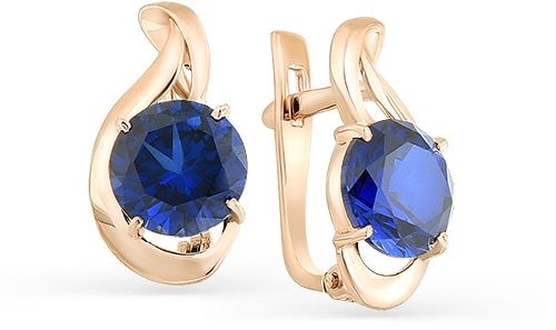 Серьги с корундами 2132391