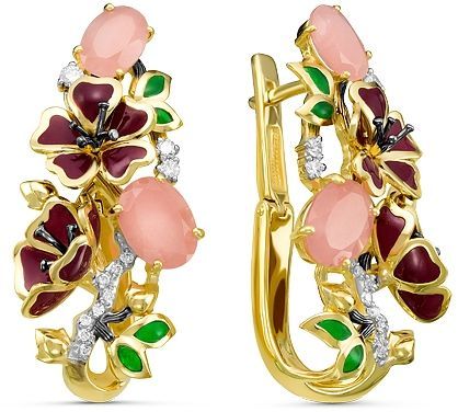 Серьги с кварцем 2260792