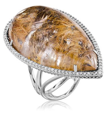 Кольцо с кварцем 2480494