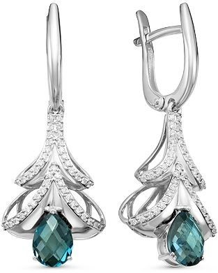 Серьги с топазами 2260491