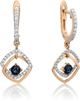 Серьги с сапфиром 2440467