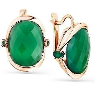 Серьги с ониксом 2137383