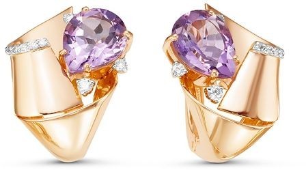 Серьги с аметистами 2260405