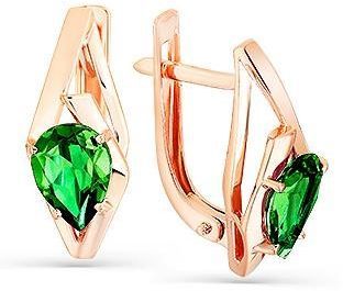 Серьги с турмалином 2136400