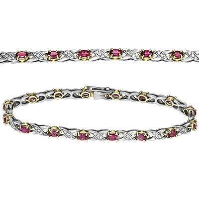 Браслет с Родолитом 511