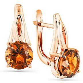 Серьги с кварцем 2137500