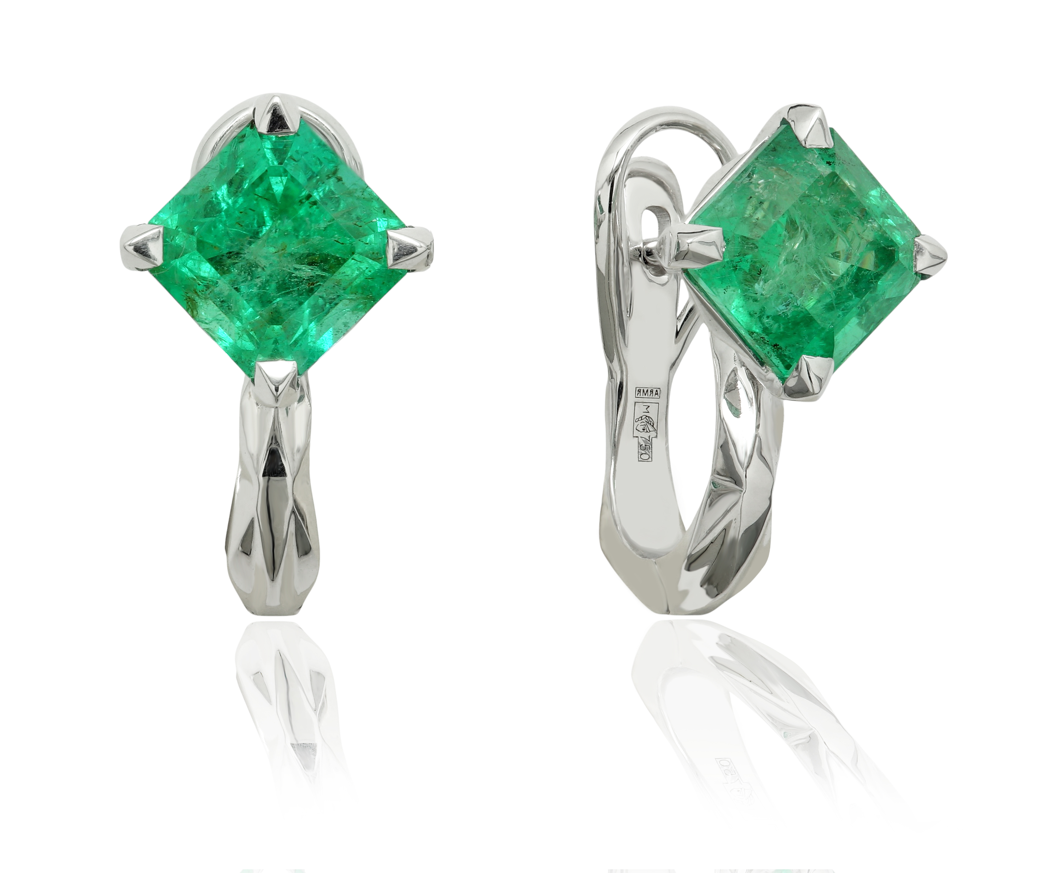 Серьги с изумрудами I-Мечты об Африке-I