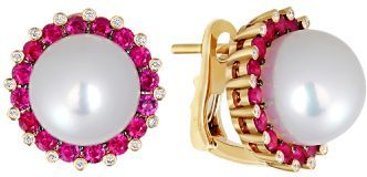 Серьги с рубинами 01С6310526-1