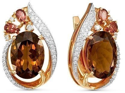 Серьги с кварцем 2260610