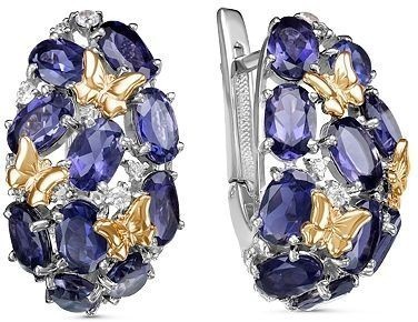 Серьги с турмалином 2260671