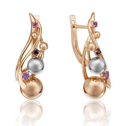 Серьги с Гранатами 2219840