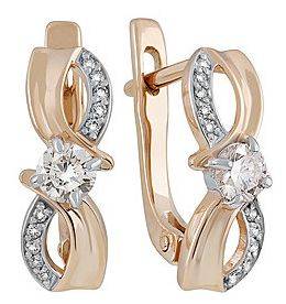 Серьги с бриллиантами 136541