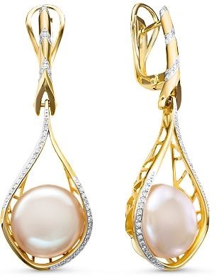 Серьги с жемчугами 2261026