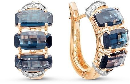 Серьги с топазами 2260576