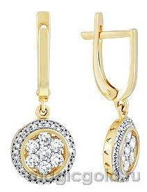 Серьги с бриллиантами 116513