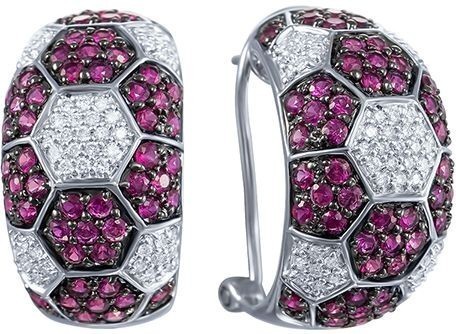 Серьги с рубинами E42389A0F14WB002_RU_WG