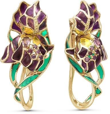 Серьги с аметистами 2260785