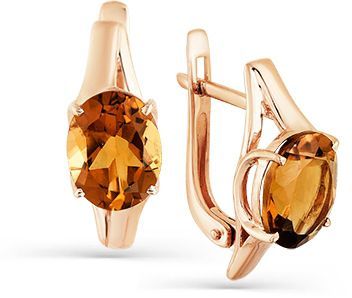 Серьги с кварцем 2135665