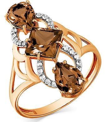 Кольцо с раухтопазом 2139357