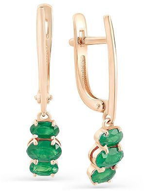 Серьги с изумрудами 2163655