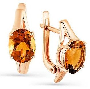 Серьги с кварцем 2137510