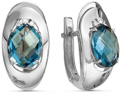 Серьги с топазами 2260486