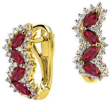 Серьги с рубинами 01С6313217-1