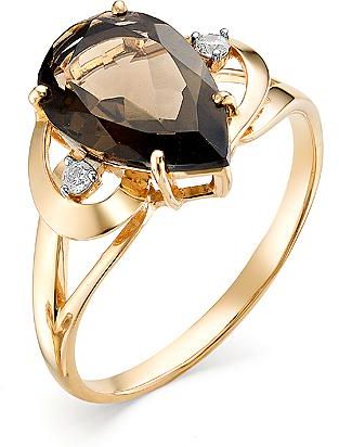 Кольцо с раухтопазом 2138814